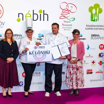 Különdíjat adott át az NNGYK a X. KÖSZ közétkeztetési szakácsversenyen